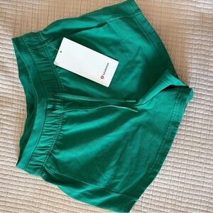 lululemon green inner glow shorts